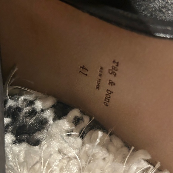 rag & bone Kerr Black Leather Back-Tab Boot 41 - Picture 8 of 10